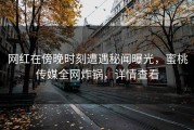 网红在傍晚时刻遭遇秘闻曝光，蜜桃传媒全网炸锅，详情查看